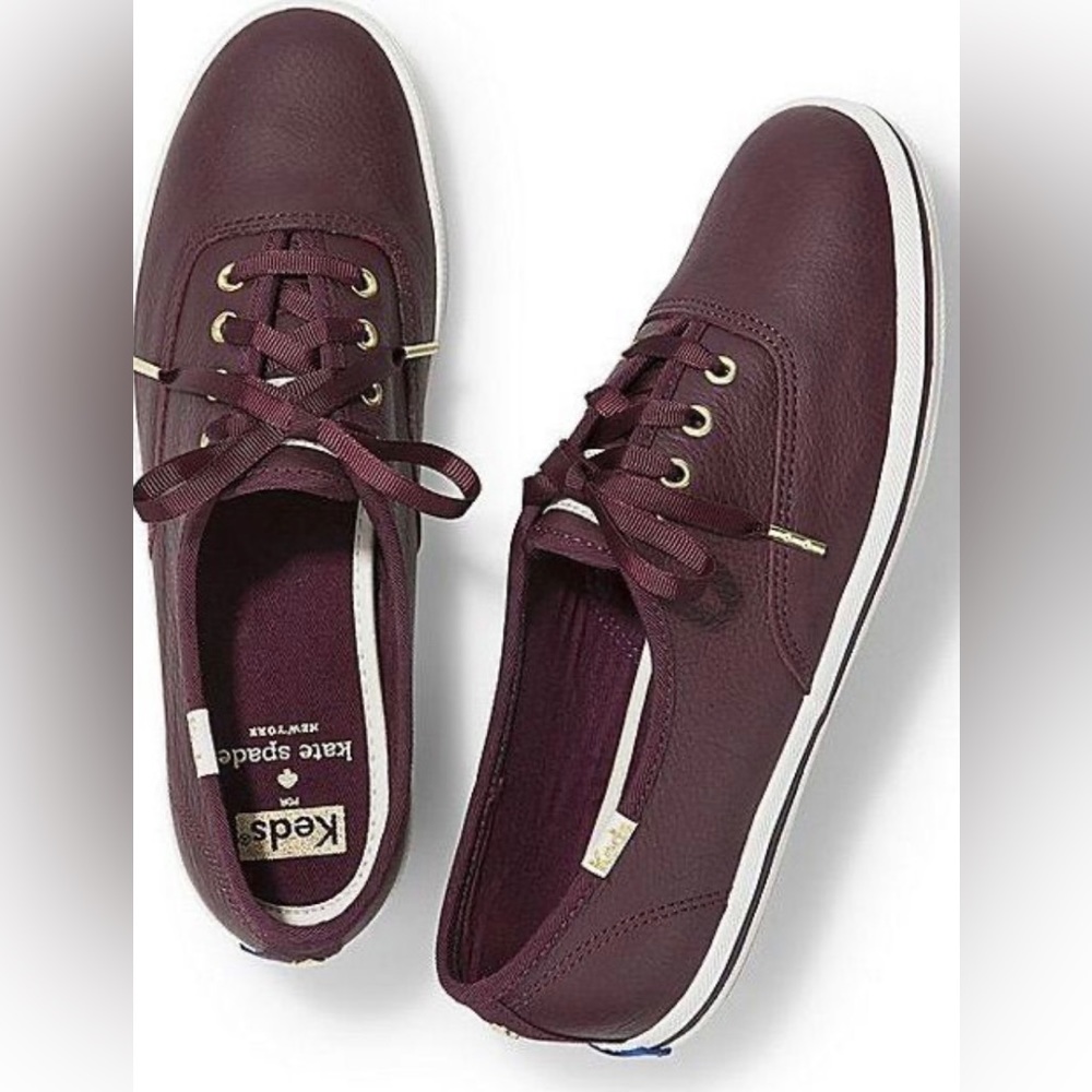 Kate Spade and Ked Collaboration. Burgundy. Size 8.5 in Women’s.